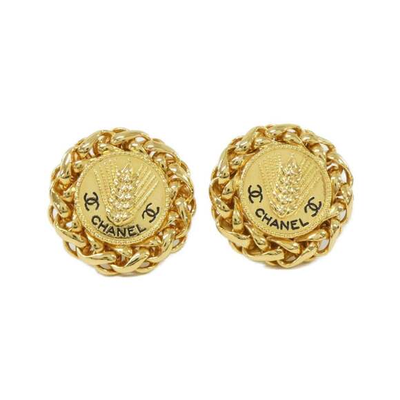 CHANEL Authentic Black Earrings